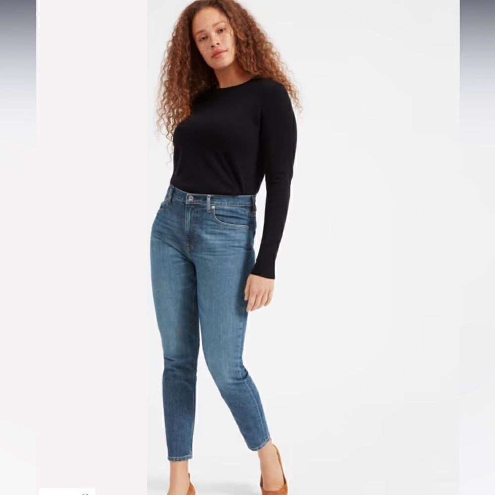 EUC WOMEN’S EVERLANE HIGH RISE SKINNY JEANS SIZE 28 TALL